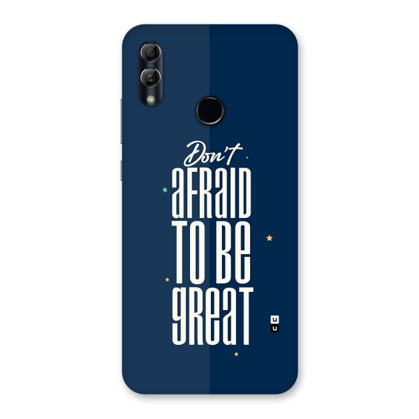 To Be Great Back Case for Honor 10 Lite