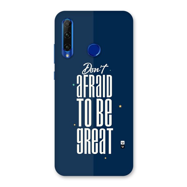 To Be Great Back Case for Honor 20i