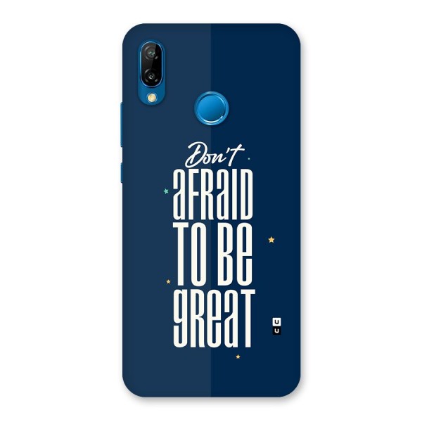 To Be Great Back Case for Huawei P20 Lite