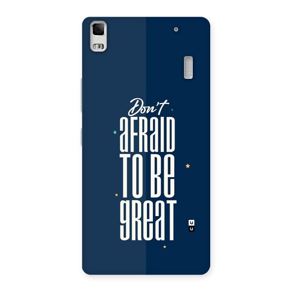 To Be Great Back Case for Lenovo K3 Note