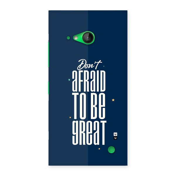 To Be Great Back Case for Lumia 730