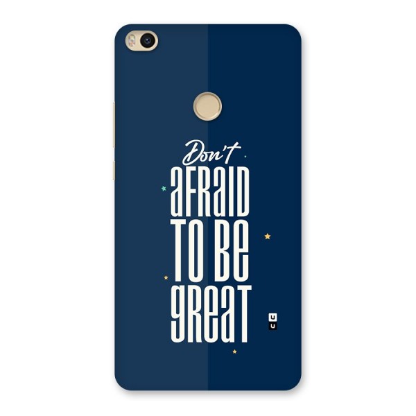 To Be Great Back Case for Mi Max 2