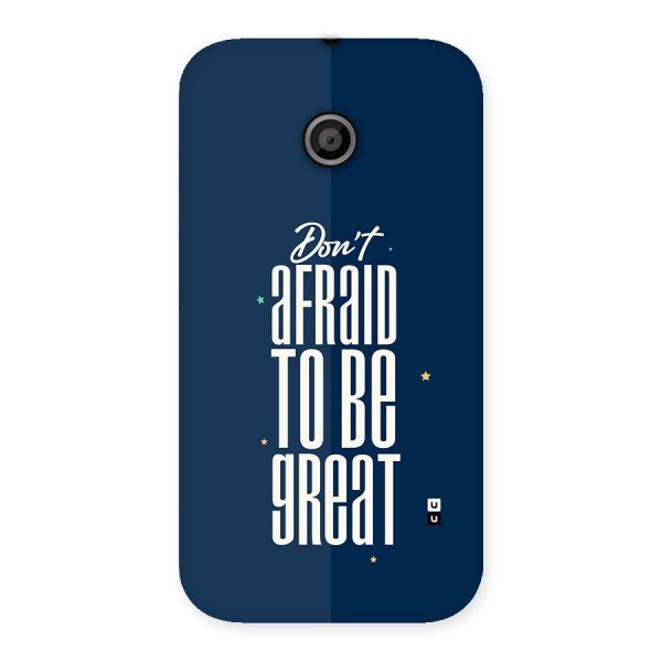 To Be Great Back Case for Moto E