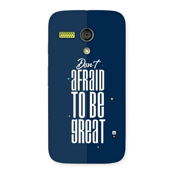 To Be Great Back Case for Moto G