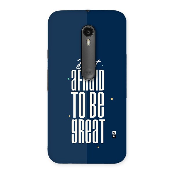 To Be Great Back Case for Moto G3