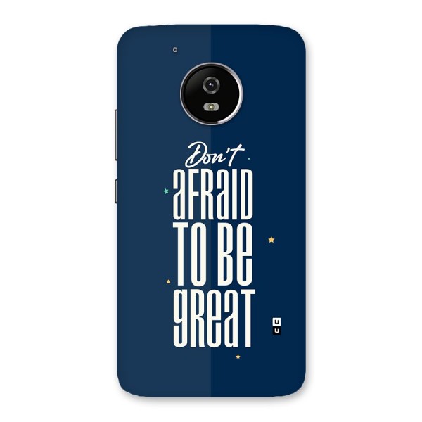 To Be Great Back Case for Moto G5