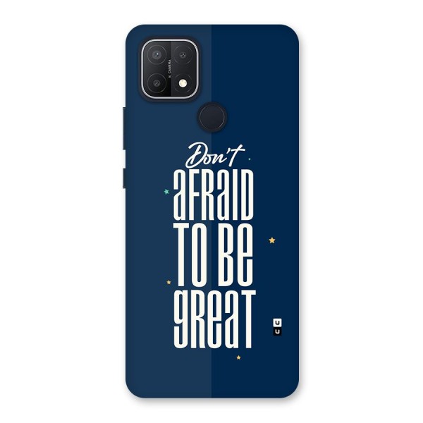 To Be Great Back Case for Oppo A15