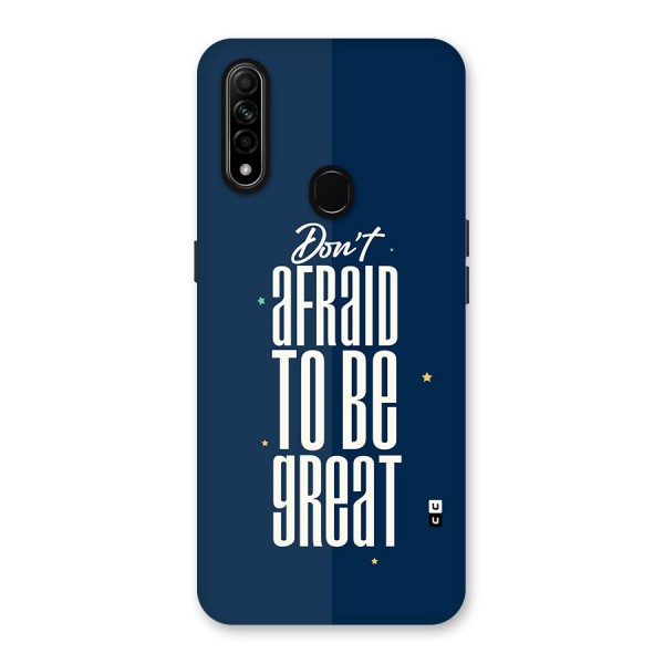 To Be Great Back Case for Oppo A31