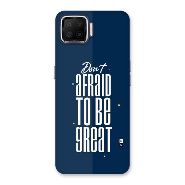 To Be Great Back Case for Oppo F17