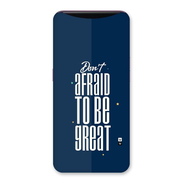 To Be Great Back Case for Oppo Find X