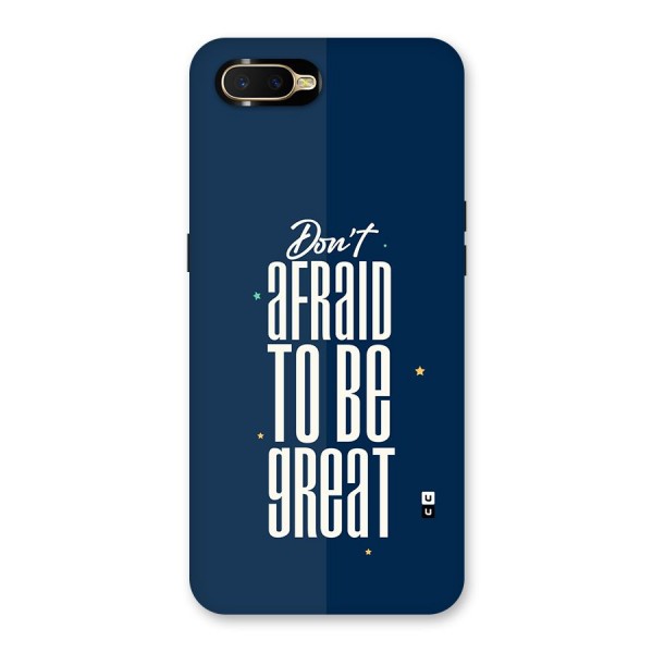 To Be Great Back Case for Oppo K1