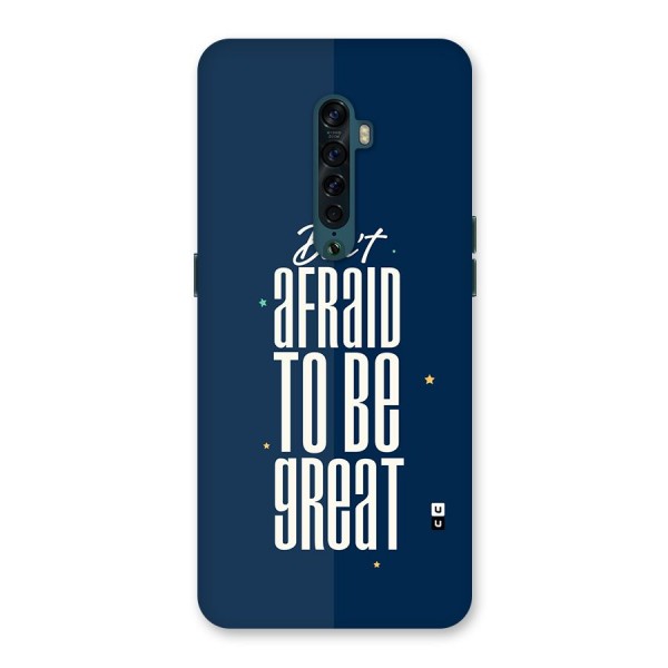 To Be Great Back Case for Oppo Reno2
