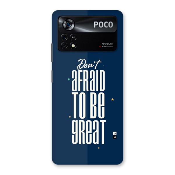 To Be Great Back Case for Poco X4 Pro 5G