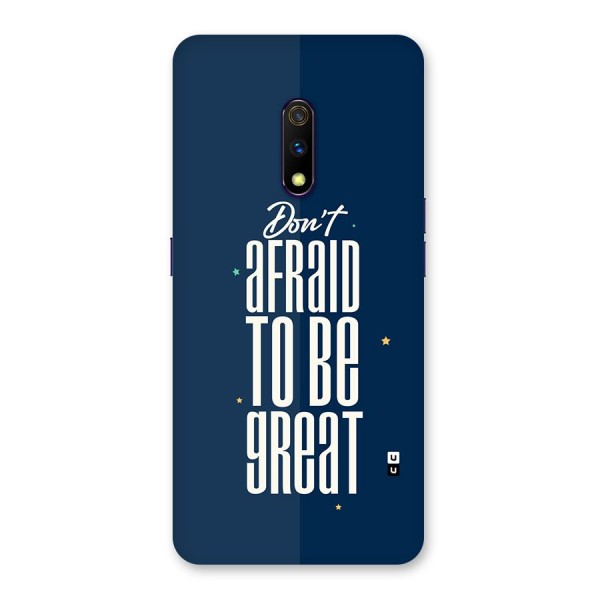 To Be Great Back Case for Realme X
