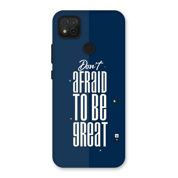 To Be Great Back Case for Redmi 9