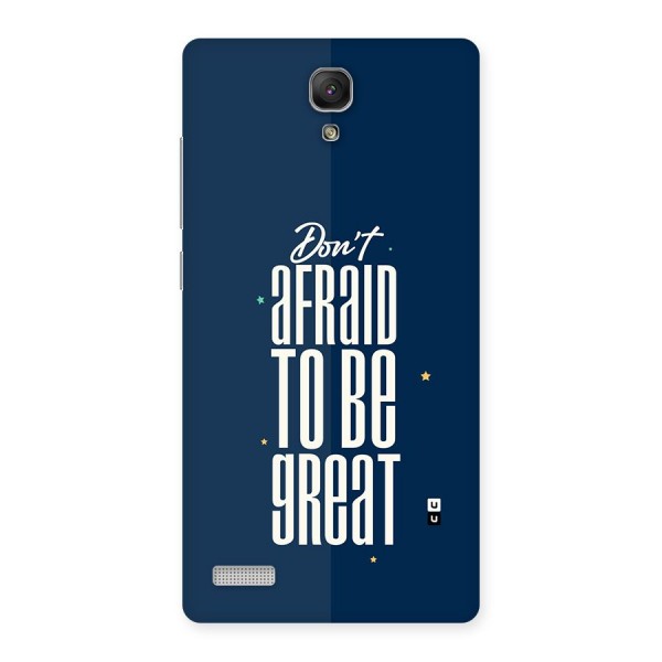 To Be Great Back Case for Redmi Note