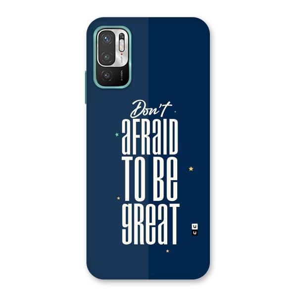 To Be Great Back Case for Redmi Note 10T 5G