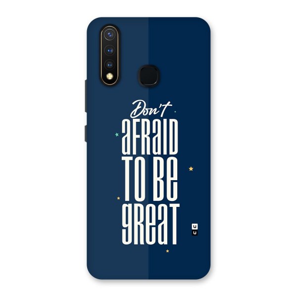 To Be Great Back Case for Vivo U20