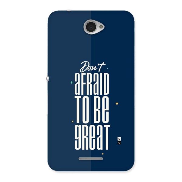 To Be Great Back Case for Xperia E4