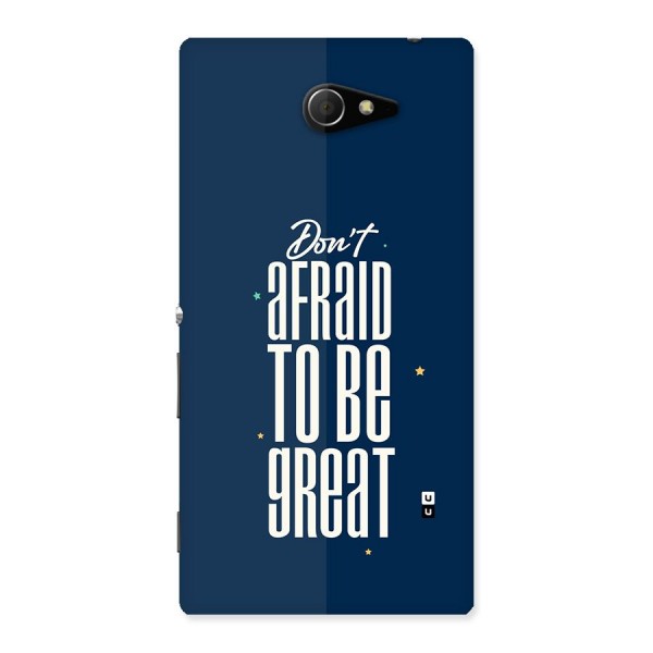 To Be Great Back Case for Xperia M2