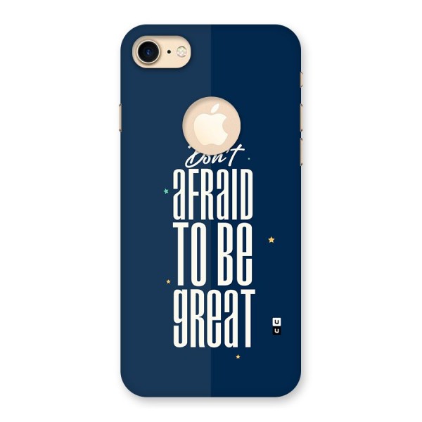 To Be Great Back Case for iPhone 8 Logo Cut