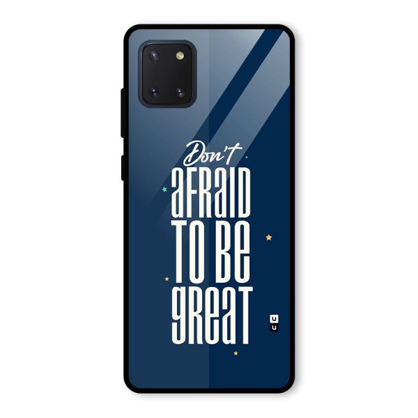 To Be Great Glass Back Case for Galaxy Note 10 Lite
