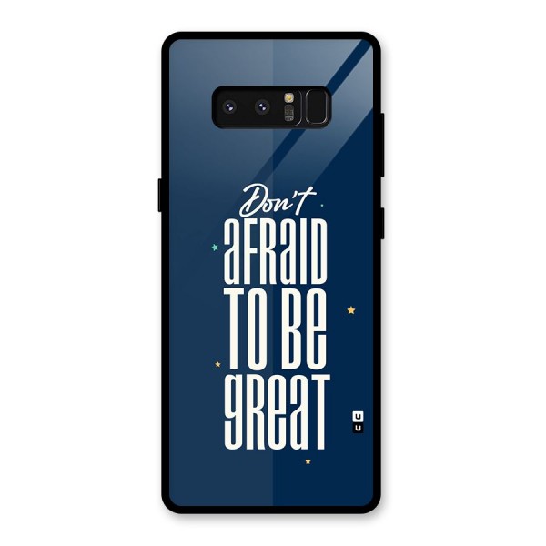 To Be Great Glass Back Case for Galaxy Note 8