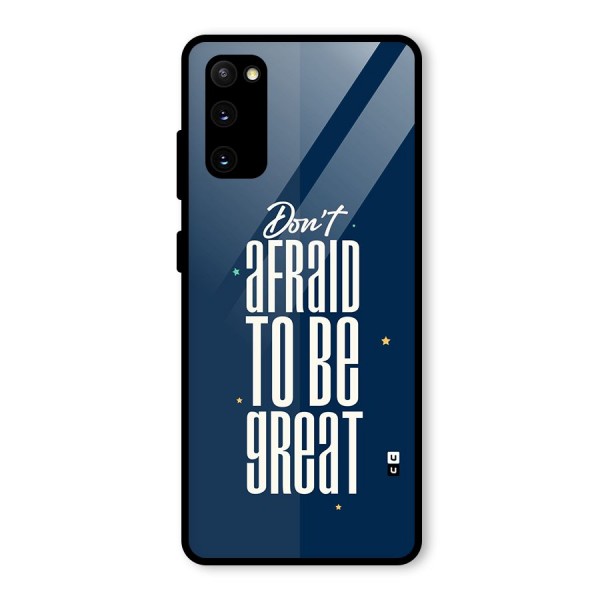 To Be Great Glass Back Case for Galaxy S20 FE 5G