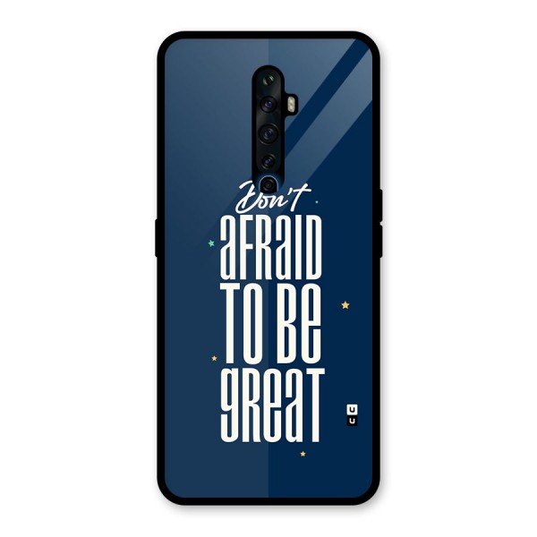 To Be Great Glass Back Case for Oppo Reno2 F