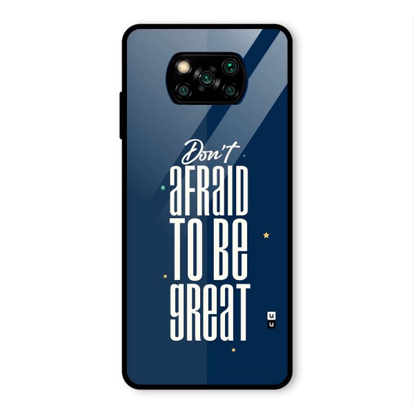 To Be Great Glass Back Case for Poco X3 Pro