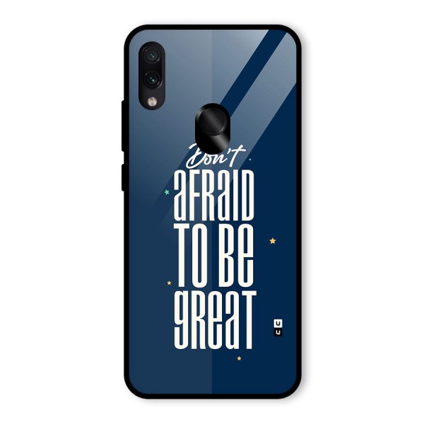 To Be Great Glass Back Case for Redmi Note 7