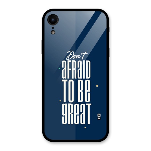 To Be Great Glass Back Case for iPhone XR