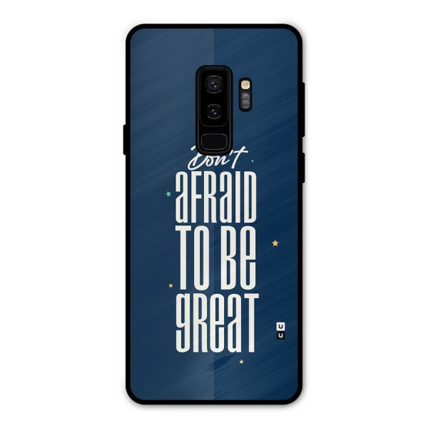 To Be Great Metal Back Case for Galaxy S9 Plus