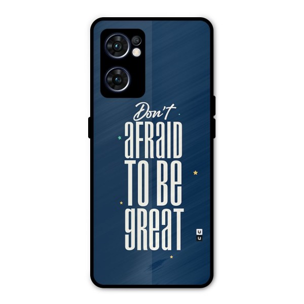 To Be Great Metal Back Case for Oppo Reno7 5G