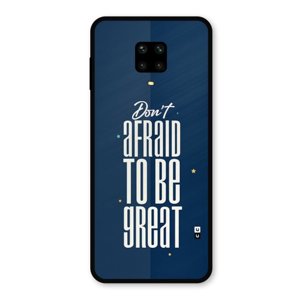 To Be Great Metal Back Case for Redmi Note 9 Pro Max
