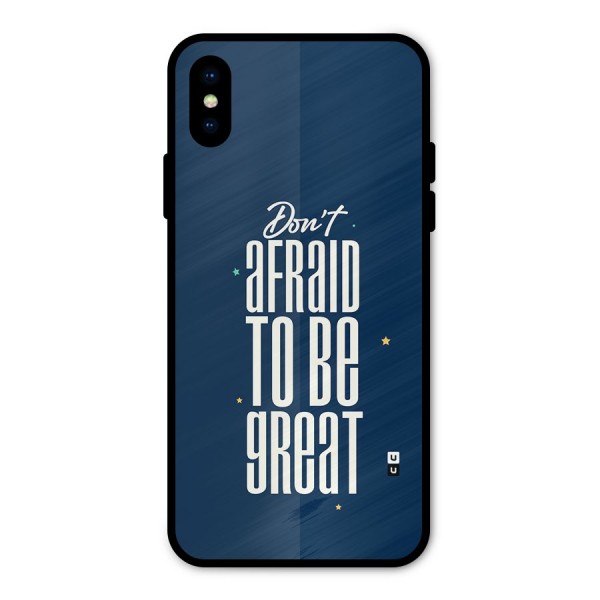 To Be Great Metal Back Case for iPhone X