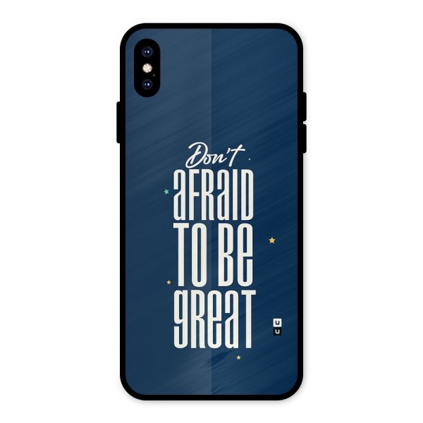 To Be Great Metal Back Case for iPhone XS Max