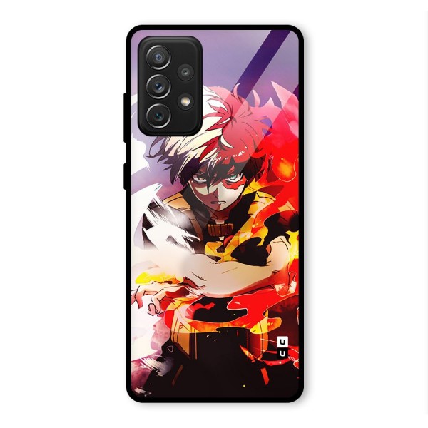 Todoroki Colors Glass Back Case for Galaxy A72
