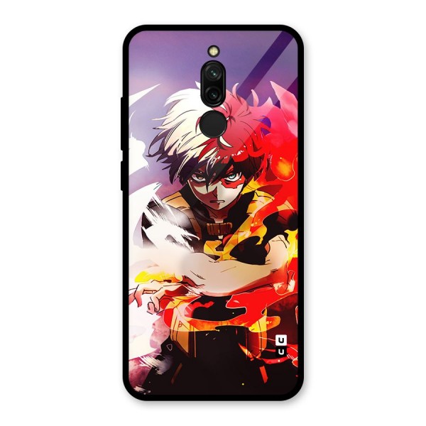 Todoroki Colors Glass Back Case for Redmi 8