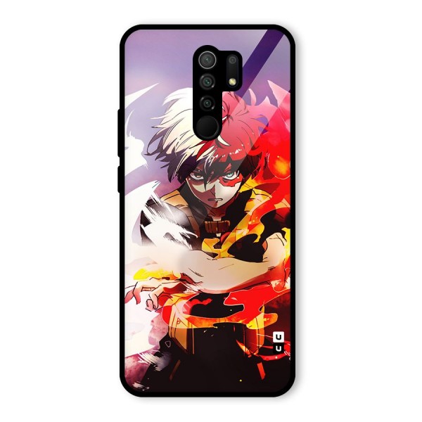 Todoroki Colors Glass Back Case for Redmi 9 Prime