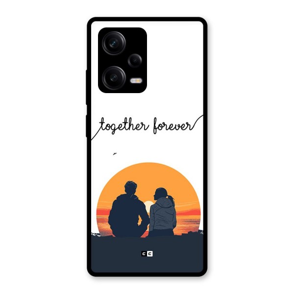 Together Forever Glass Back Case for Redmi Note 12 Pro