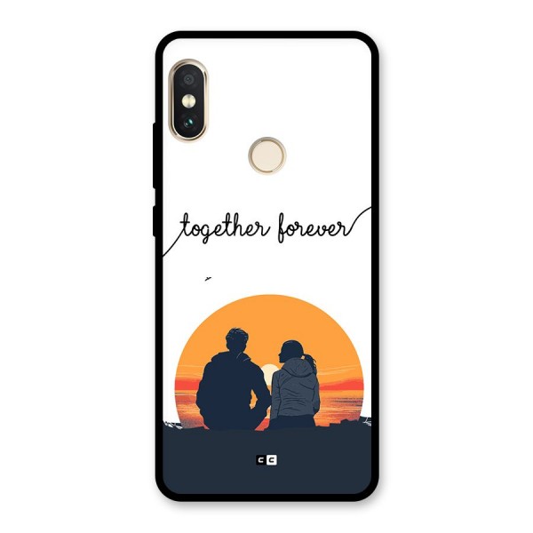 Together Forever Glass Back Case for Redmi Note 5 Pro