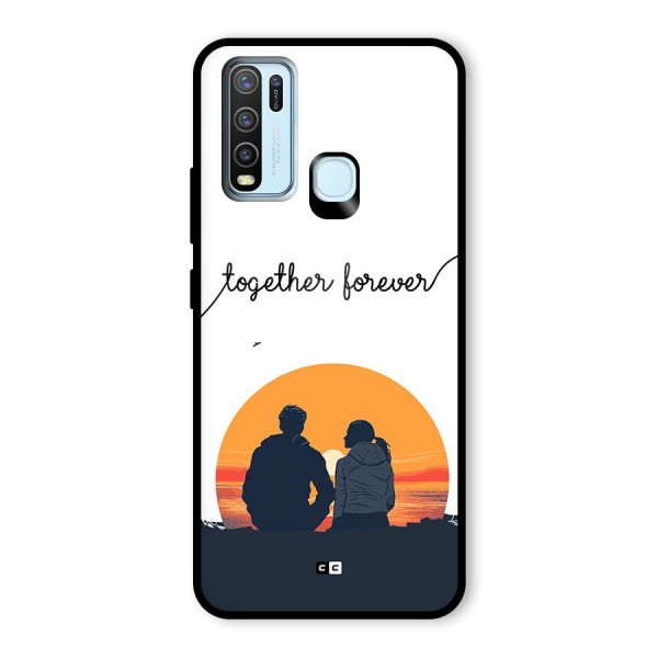 Together Forever Glass Back Case for Vivo Y30