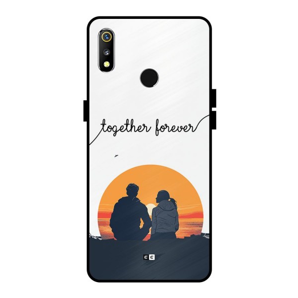 Together Forever Metal Back Case for Realme 3