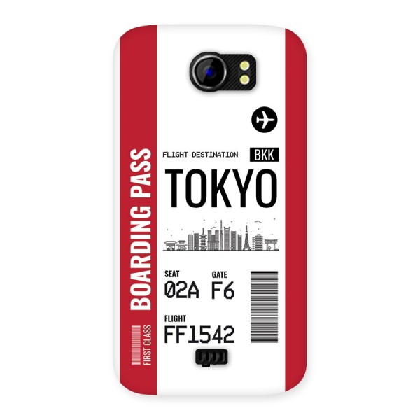 Tokyo Boarding Pass Back Case for Canvas 2 A110
