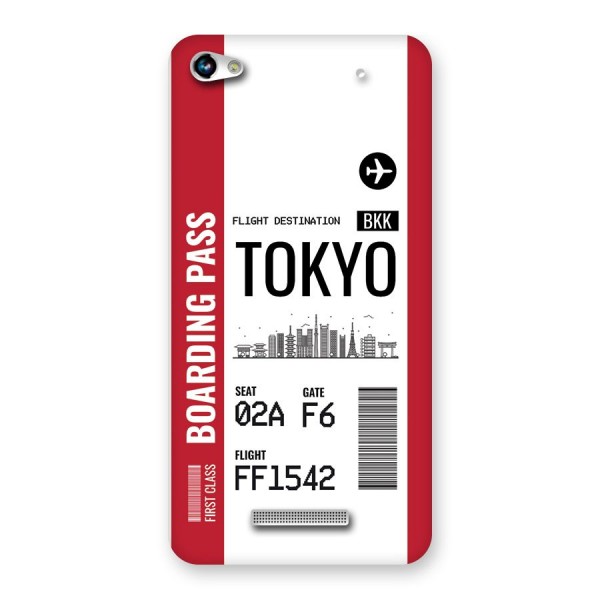 Tokyo Boarding Pass Back Case for Canvas Hue 2 A316