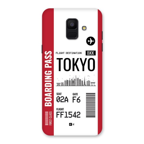 Tokyo Boarding Pass Back Case for Galaxy A6 (2018)