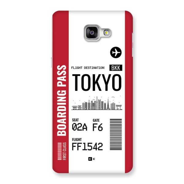 Tokyo Boarding Pass Back Case for Galaxy A9
