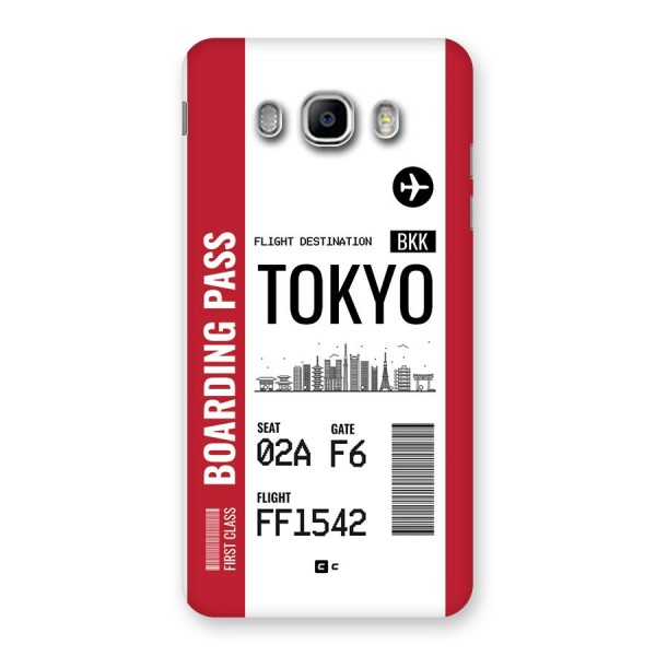 Tokyo Boarding Pass Back Case for Galaxy J5 2016