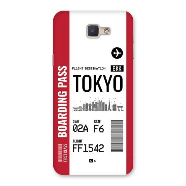 Tokyo Boarding Pass Back Case for Galaxy J5 Prime